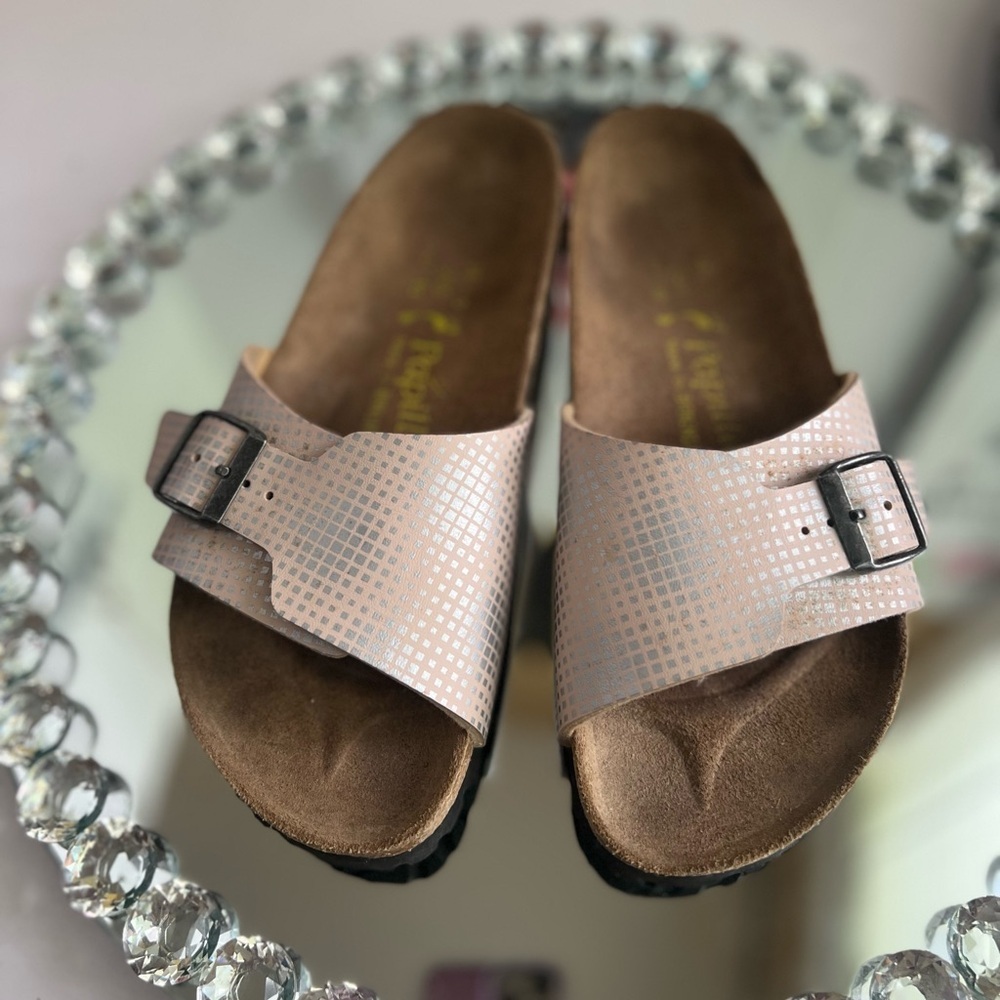 Birkenstock Papillio cream sandals size 38 EUR /7 us